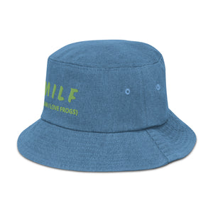 MILF ( Man I Love Frogs) Denim bucket hat