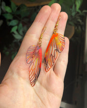 Laden Sie das Bild in den Galerie-Viewer, Fairy wings stained glass style earrings MADE TO ORDER
