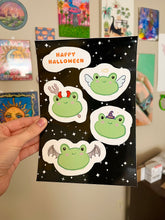 Cargar imagen en el visor de la galería, Spooky frog sticker sheet