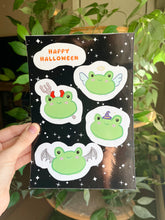 将图片加载到图库查看器，Spooky frog sticker sheet