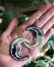 Load image into Gallery viewer, Spooky moon earrings