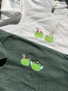 Angel Devil Frog Unisex t-shirt