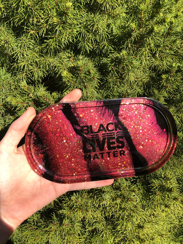 Red and Black BLM tray
