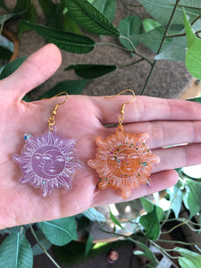 Spooky sun earrings