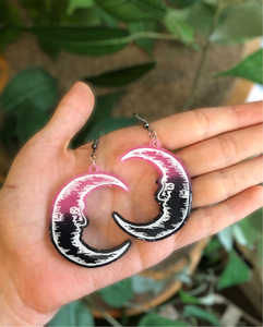 Spooky moon earrings