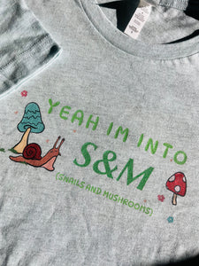 Snail & Mushroom S&M t-shirt