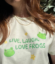 이미지를 갤러리 뷰어에 로드 , Live Laugh Love Frogs Unisex T-shirt