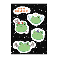 将图片加载到图库查看器，Spooky frog sticker sheet