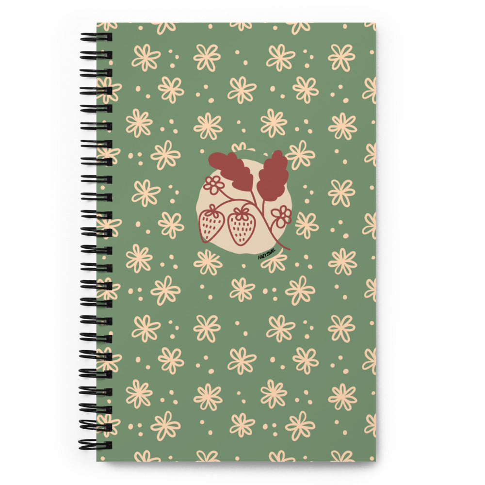 Strawberry floral notebook