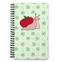 Load image into Gallery viewer, Strawberry snail spiral notebook