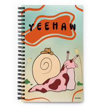 Load image into Gallery viewer, Cowboy snail spiral notebook