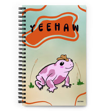 Load image into Gallery viewer, Cowboy frog spiral notebook