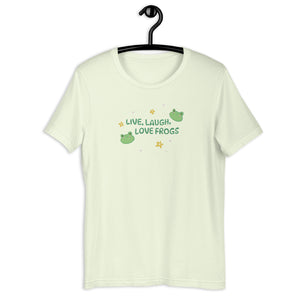 Live Laugh Love Frogs Unisex T-shirt