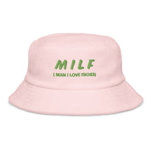 이미지를 갤러리 뷰어에 로드 , MILF ( Man I Love Frogs) Unstructured terry cloth bucket hat